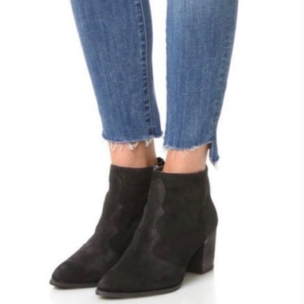 Dolce Vita “Lennon” black suede booties